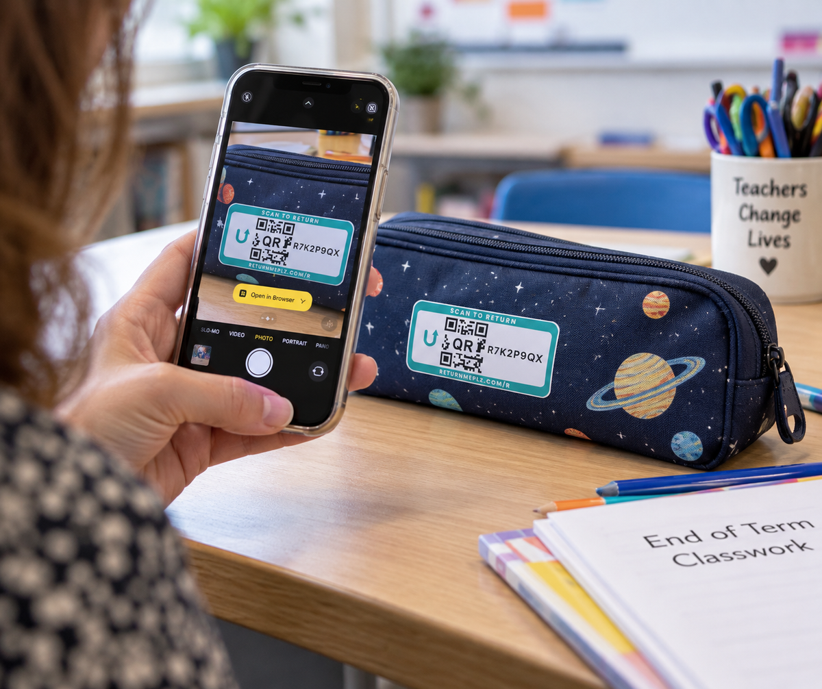 Family & School QR Label Sticker Pack